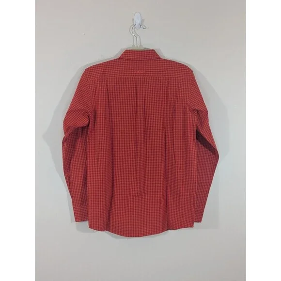 Ariat Boys Teen Pro Series Plaid Red Button Down Shirt Cowboy Western Sz XL (18) - Picture 10 of 10